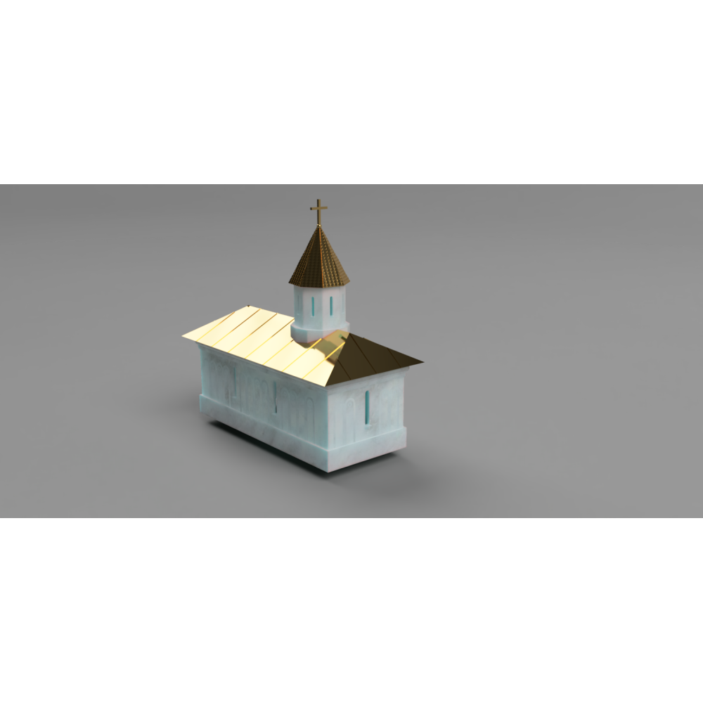 HO Scale Church – 3D printable to be used for Model Railroads & Dioramas