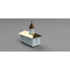 HO Scale Church – 3D printable to be used for Model Railroads & Dioramas